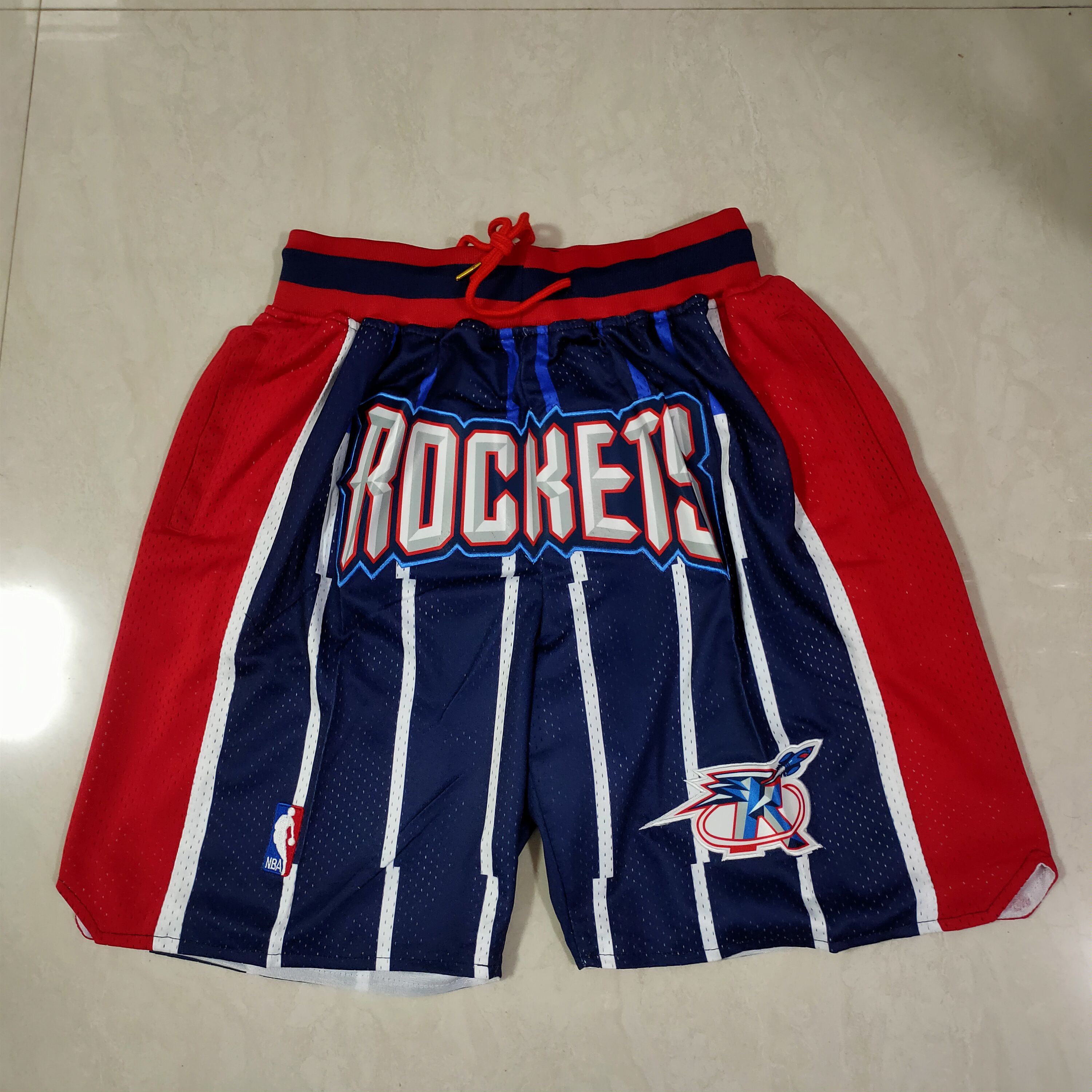 Men NBA 2021 Houston Rockets Blue Shorts->houston rockets->NBA Jersey